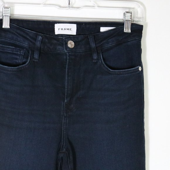 Frame Denim Women's Boot Cut Jeans - Dark Blue - Picture 3 of 9